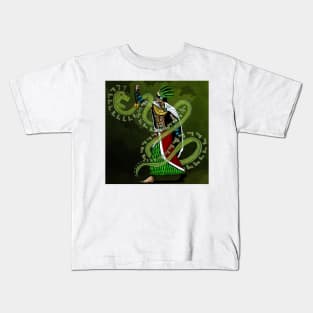 Zanico, Priest of the Great Feathered Serpent Kids T-Shirt